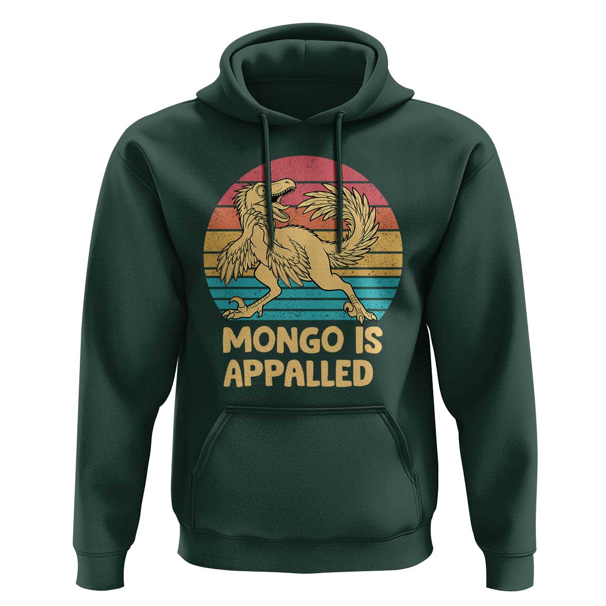 Mongo Is Appalled Hoodie Funny Dinosaur Gamer Book Lover Retro Gift