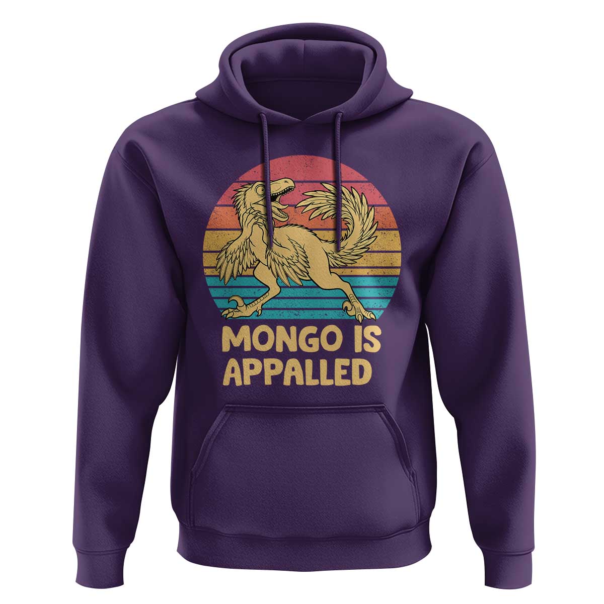 Mongo Is Appalled Hoodie Funny Dinosaur Gamer Book Lover Retro Gift