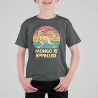 Mongo Is Appalled T Shirt For Kid Funny Dinosaur Gamer Book Lover Retro Gift