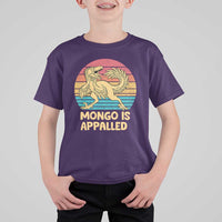 Mongo Is Appalled T Shirt For Kid Funny Dinosaur Gamer Book Lover Retro Gift