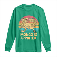 Mongo Is Appalled Long Sleeve Shirt Funny Dinosaur Gamer Book Lover Retro Gift