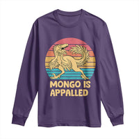 Mongo Is Appalled Long Sleeve Shirt Funny Dinosaur Gamer Book Lover Retro Gift
