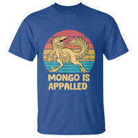 Mongo Is Appalled T Shirt Funny Dinosaur Gamer Book Lover Retro Gift