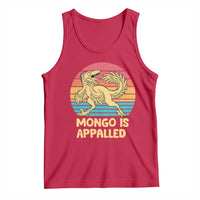 Mongo Is Appalled Tank Top Funny Dinosaur Gamer Book Lover Retro Gift