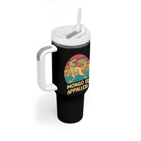 Mongo Is Appalled Tumbler With Handle Funny Dinosaur Gamer Book Lover Retro Gift
