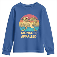 Mongo Is Appalled Youth Sweatshirt Funny Dinosaur Gamer Book Lover Retro Gift