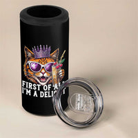 First Of All Im A Delight Princess Cat Quote 4 in 1 Can Cooler Tumbler Sci-Fi Book Lover Gift