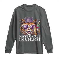 First Of All Im A Delight Princess Cat Quote Long Sleeve Shirt Sci-Fi Book Lover Gift