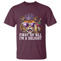 First Of All Im A Delight Princess Cat Quote T Shirt Sci-Fi Book Lover Gift