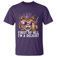 First Of All Im A Delight Princess Cat Quote T Shirt Sci-Fi Book Lover Gift