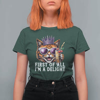 First Of All Im A Delight Princess Cat Quote T Shirt For Women Sci-Fi Book Lover Gift