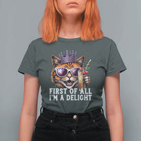 First Of All Im A Delight Princess Cat Quote T Shirt For Women Sci-Fi Book Lover Gift