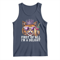 First Of All Im A Delight Princess Cat Quote Tank Top Sci-Fi Book Lover Gift