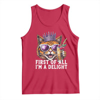 First Of All Im A Delight Princess Cat Quote Tank Top Sci-Fi Book Lover Gift