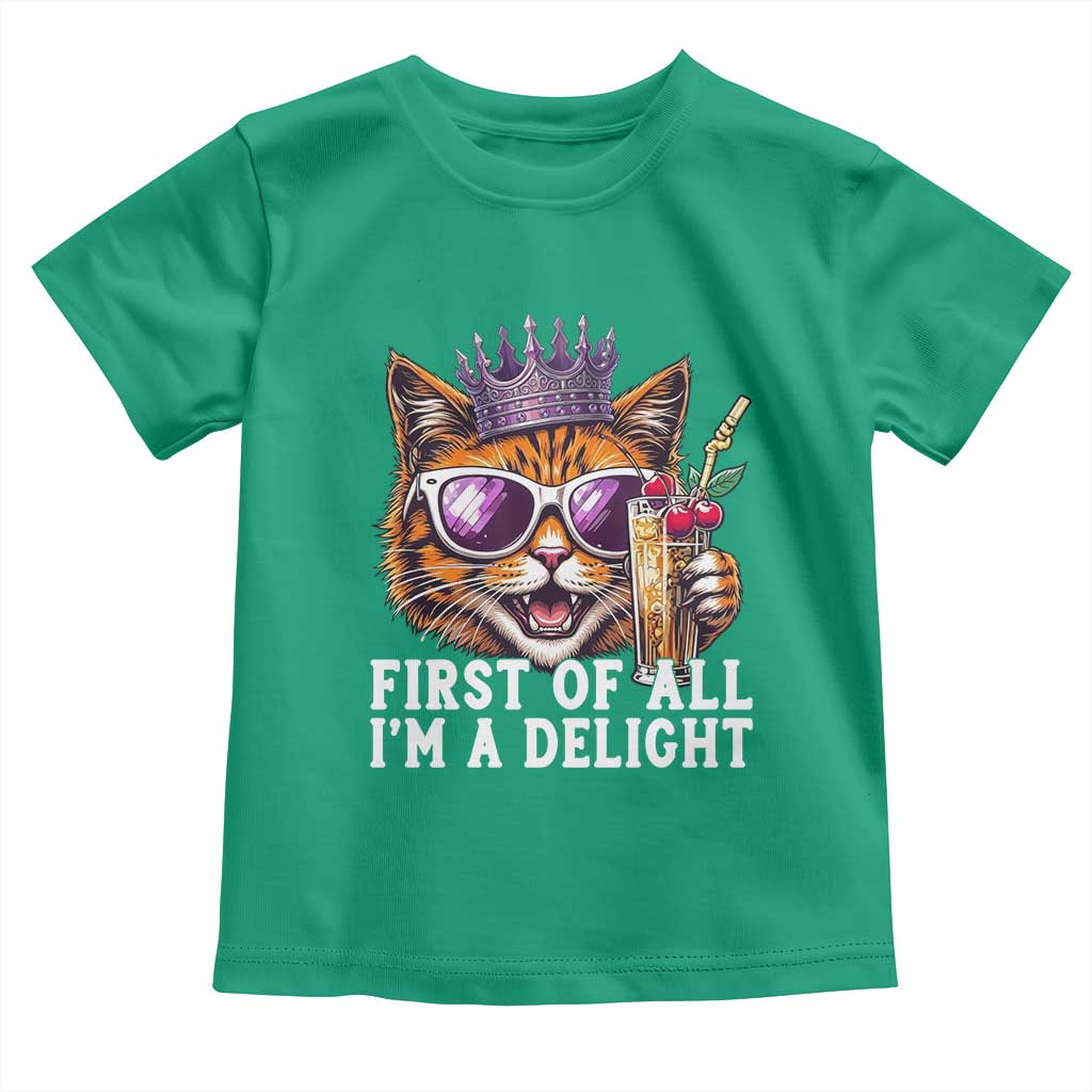 First Of All Im A Delight Princess Cat Quote Toddler T Shirt Sci-Fi Book Lover Gift