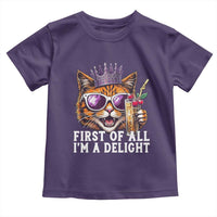First Of All Im A Delight Princess Cat Quote Toddler T Shirt Sci-Fi Book Lover Gift
