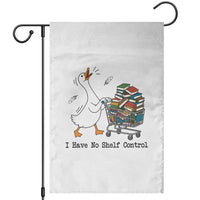 Funny Goose Book Lover Garden Flag I Have No Shelf Control