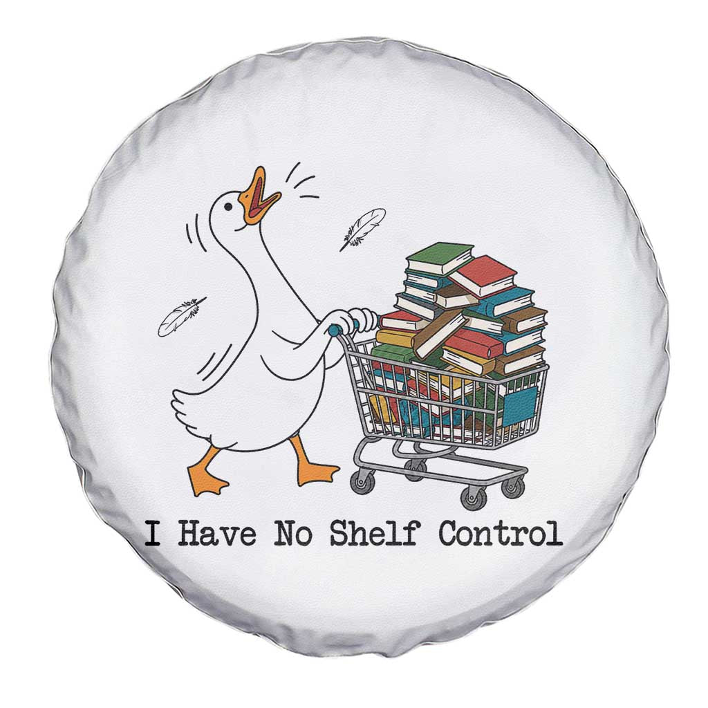 Funny Goose Book Lover Spare Tire Cover I Have No Shelf Control
