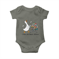 Funny Goose Book Lover Baby Onesie I Have No Shelf Control