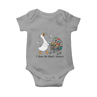 Funny Goose Book Lover Baby Onesie I Have No Shelf Control