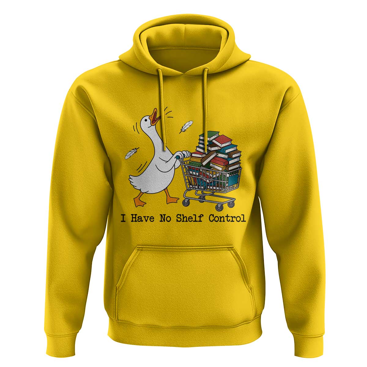 Funny Goose Book Lover Hoodie I Have No Shelf Control