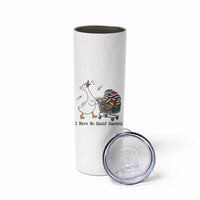 Funny Goose Book Lover Skinny Tumbler I Have No Shelf Control