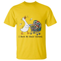 Funny Goose Book Lover T Shirt I Have No Shelf Control