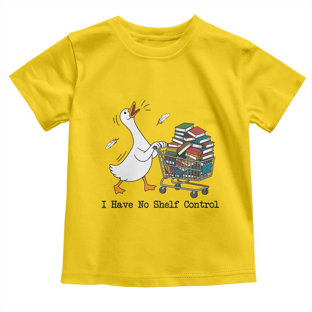 Funny Goose Book Lover Toddler T Shirt I Have No Shelf Control