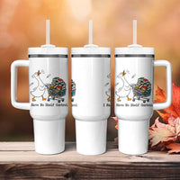 Funny Goose Book Lover Tumbler With Handle I Have No Shelf Control