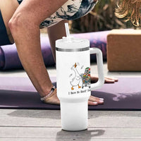 Funny Goose Book Lover Tumbler With Handle I Have No Shelf Control