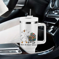 Funny Goose Book Lover Tumbler With Handle I Have No Shelf Control