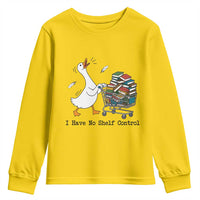Funny Goose Book Lover Youth Sweatshirt I Have No Shelf Control