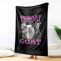 Funny Dirty Humor Throw Blanket Throat Goat - Wonder Print Shop