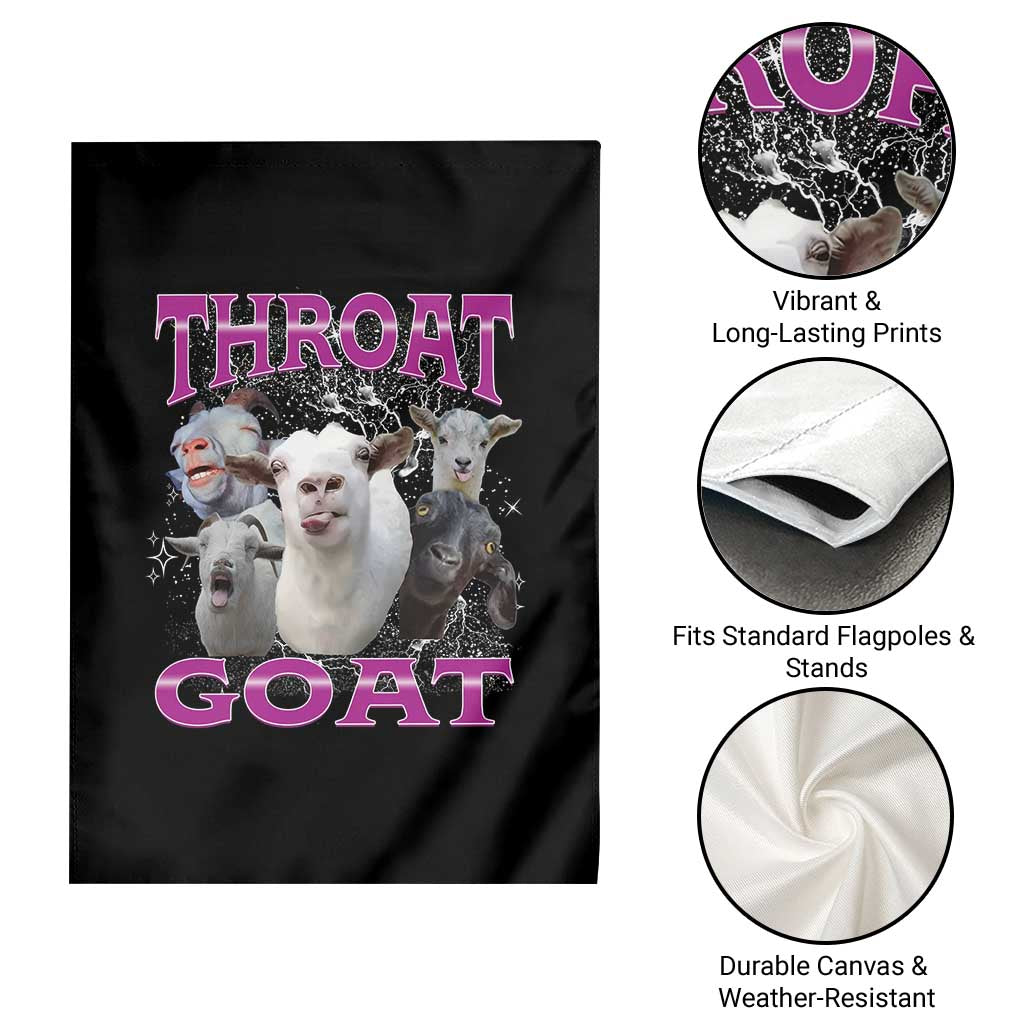 Funny Dirty Humor Garden Flag Throat Goat - Wonder Print Shop