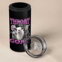 Funny Dirty Humor 4 in 1 Can Cooler Tumbler Throat Goat