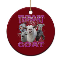 Funny Dirty Humor Ceramic Ornament Throat Goat - Wonder Print Shop