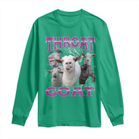 Funny Dirty Humor Long Sleeve Shirt Throat Goat - Wonder Print Shop