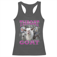 Funny Dirty Humor Racerback Tank Top Throat Goat - Wonder Print Shop