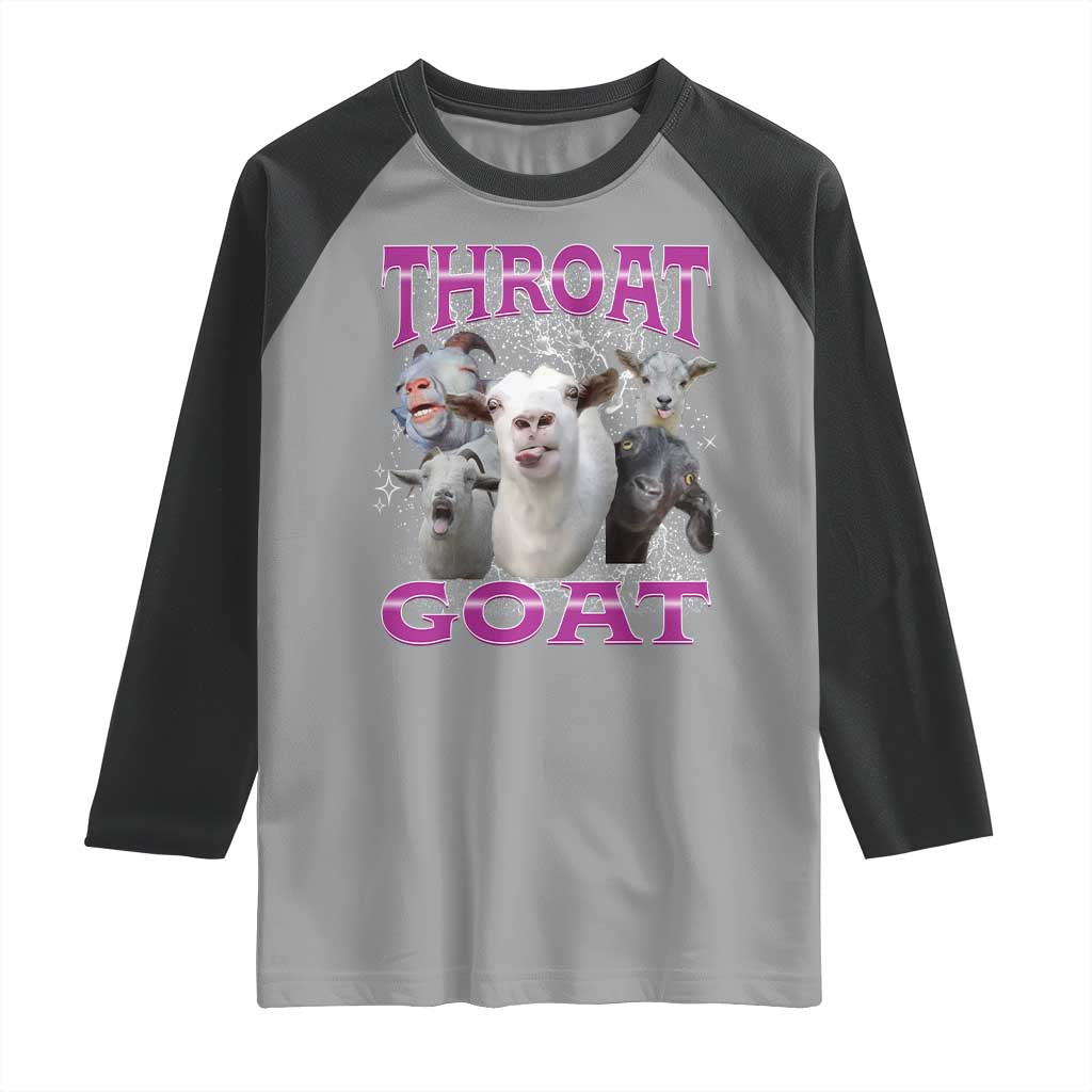 Funny Dirty Humor Raglan Shirt Throat Goat - Wonder Print Shop