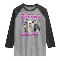 Funny Dirty Humor Raglan Shirt Throat Goat - Wonder Print Shop