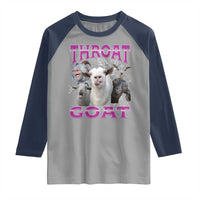 Funny Dirty Humor Raglan Shirt Throat Goat - Wonder Print Shop