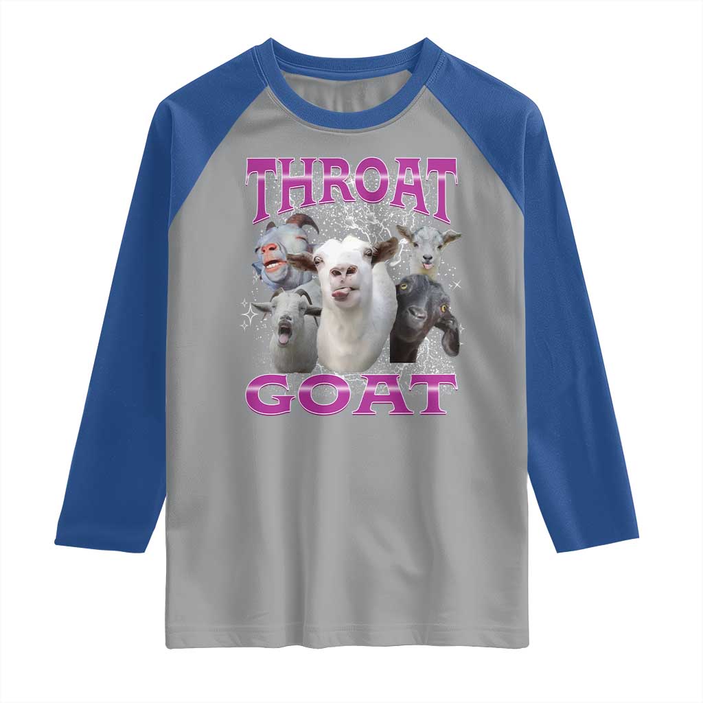 Funny Dirty Humor Raglan Shirt Throat Goat - Wonder Print Shop
