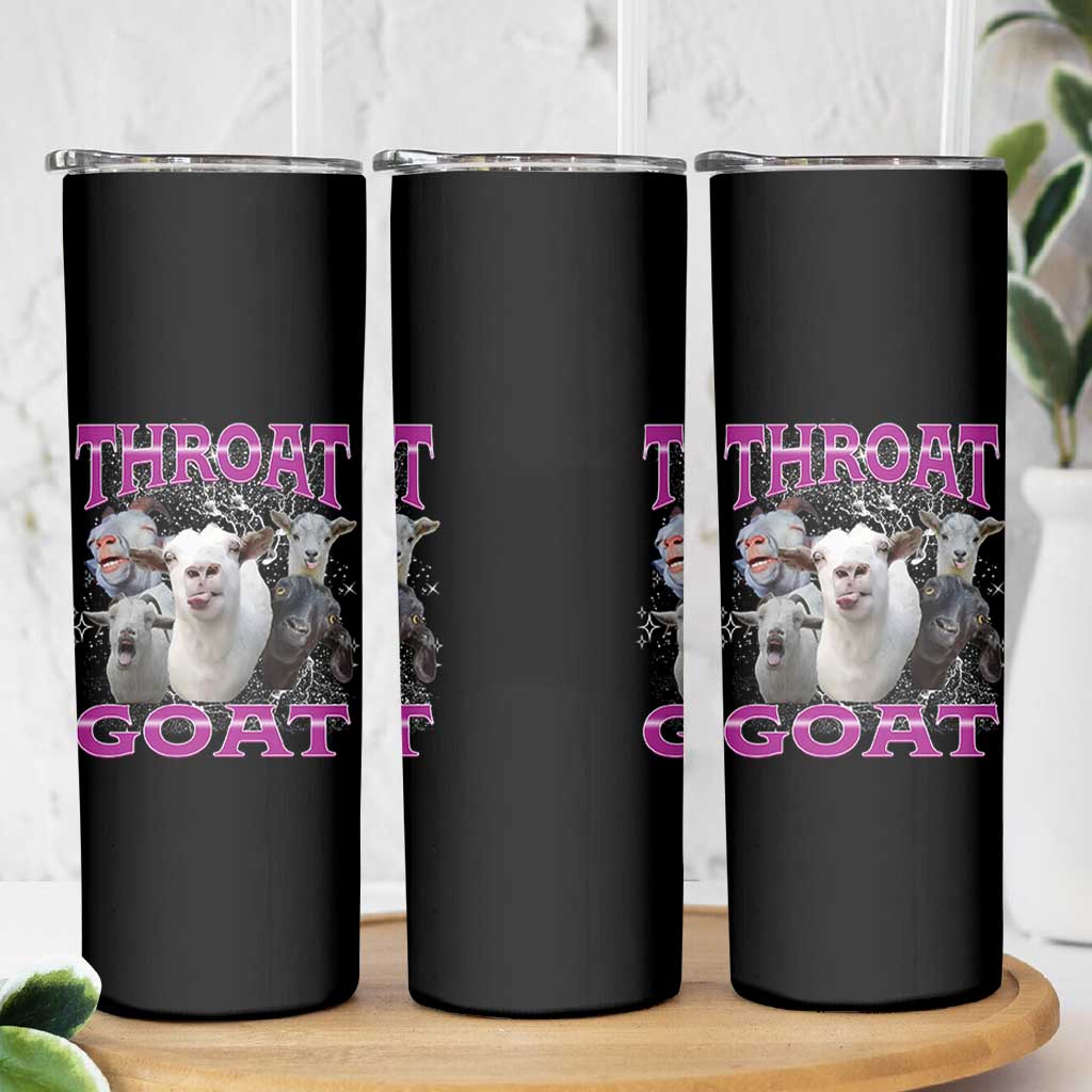 Funny Dirty Humor Skinny Tumbler Throat Goat