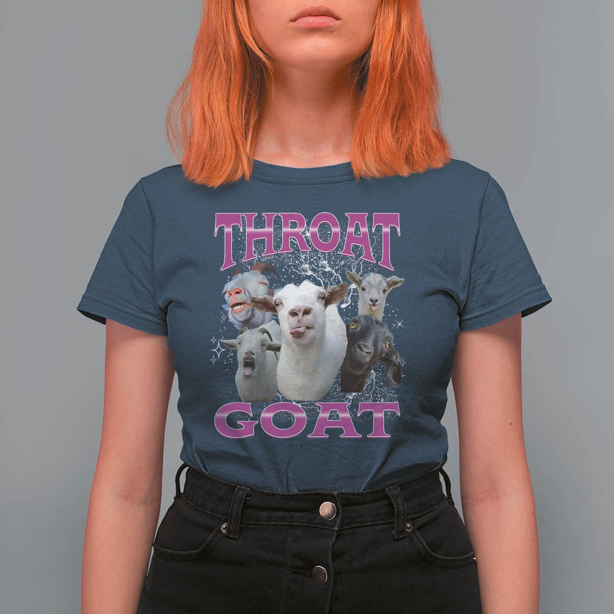 Funny Dirty Humor T Shirt For Women Throat Goat - Wonder Print Shop