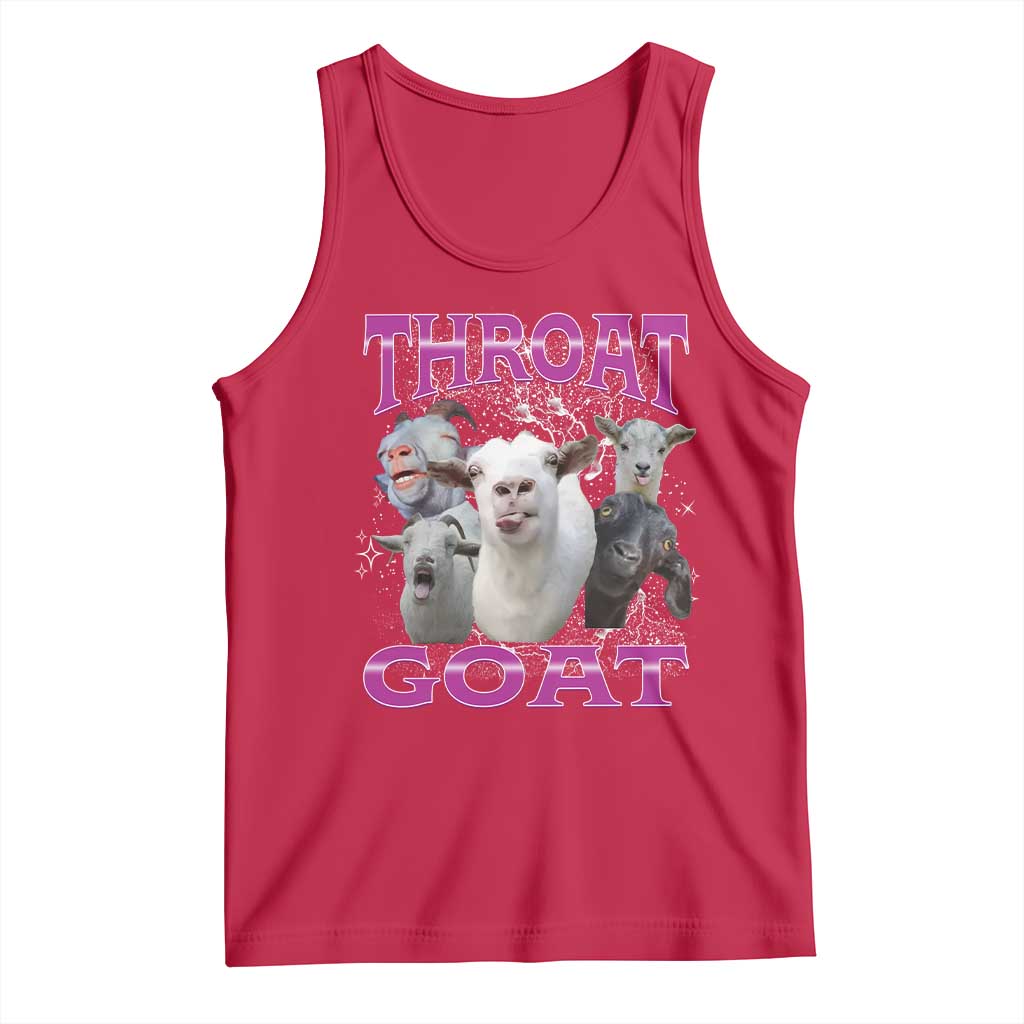 Funny Dirty Humor Tank Top Throat Goat - Wonder Print Shop