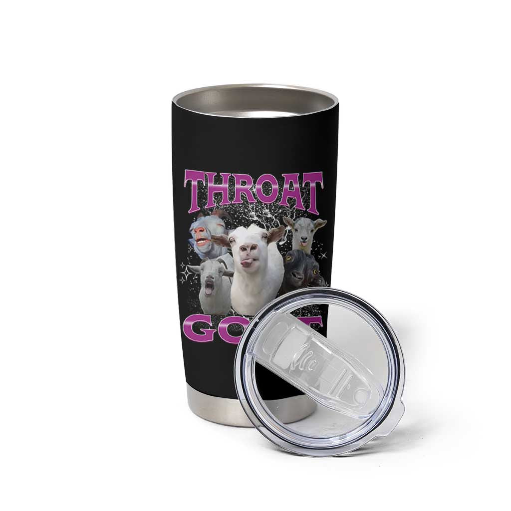Funny Dirty Humor Tumbler Cup Throat Goat