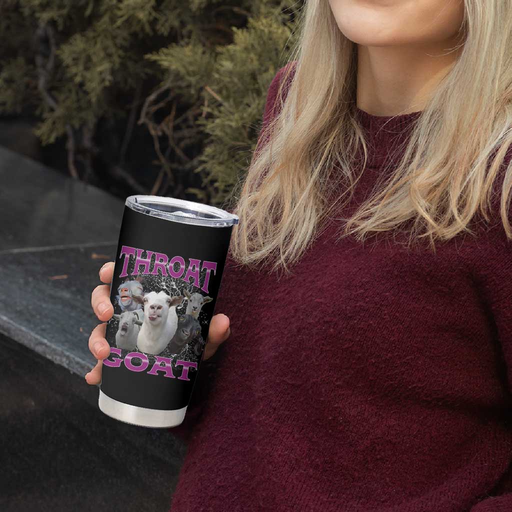 Funny Dirty Humor Tumbler Cup Throat Goat
