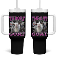 Funny Dirty Humor Tumbler With Handle Throat Goat