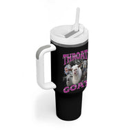 Funny Dirty Humor Tumbler With Handle Throat Goat