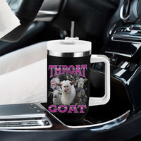Funny Dirty Humor Tumbler With Handle Throat Goat